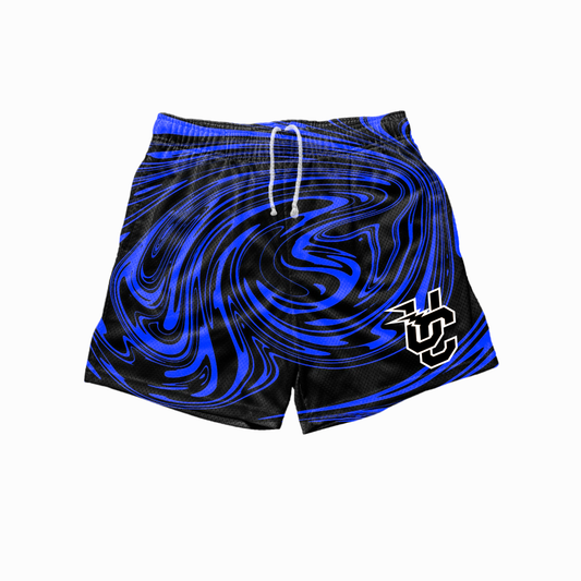 BLUE FLUID SHORTS