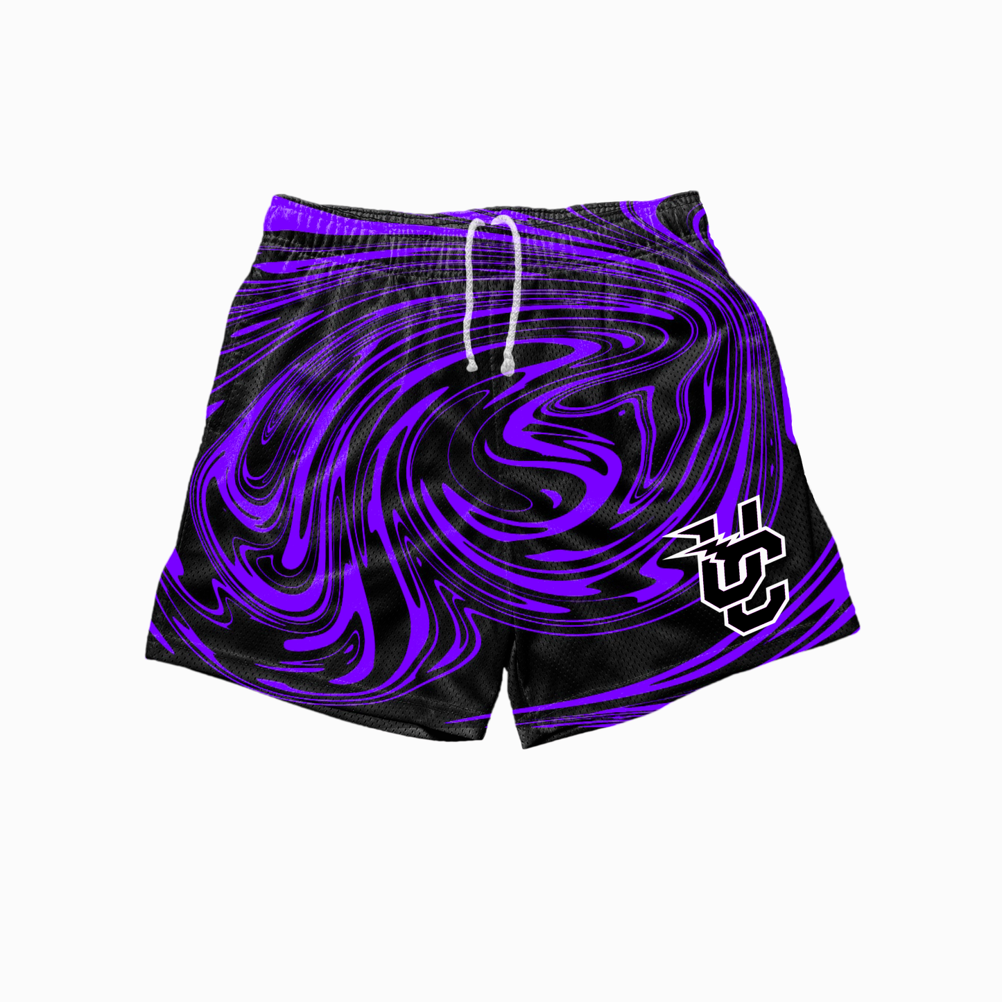 PURPLE FLUID SHORTS