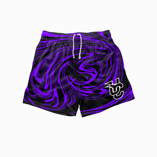 PURPLE FLUID SHORTS